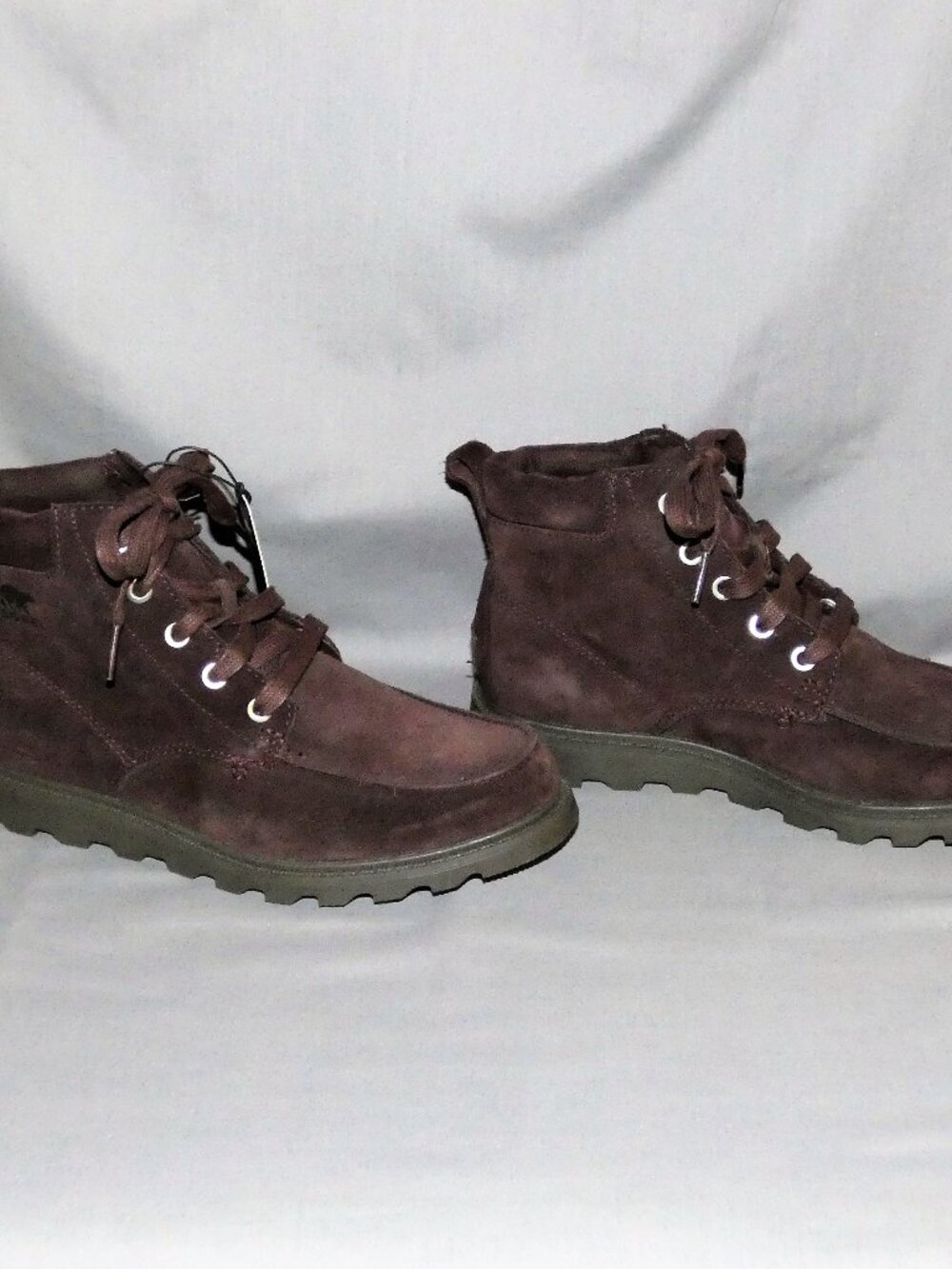 NEW Sorel Brown Suede Waterproof Lace Up Boots Youth size 5 - Picture 6 of 10